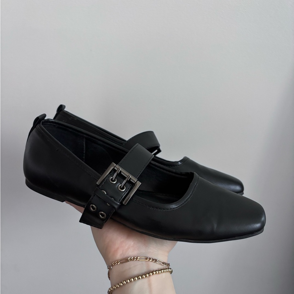 Taxi Black Mary Jane Shoes Sz 38 / 7.5 - Picture 7 of 7
